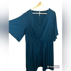 City Chic Plus Size Wedding Party Guest Waist Ties Dress